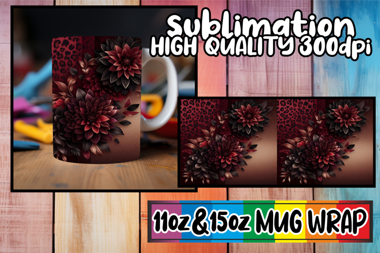 Gentle breezes 11oz 15oz sublimation wrap, Leopard Prints