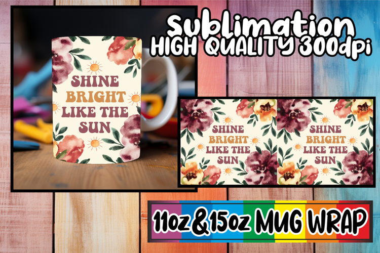 Cozy escapes 11oz 15oz sublimation wrap, Flower Quote