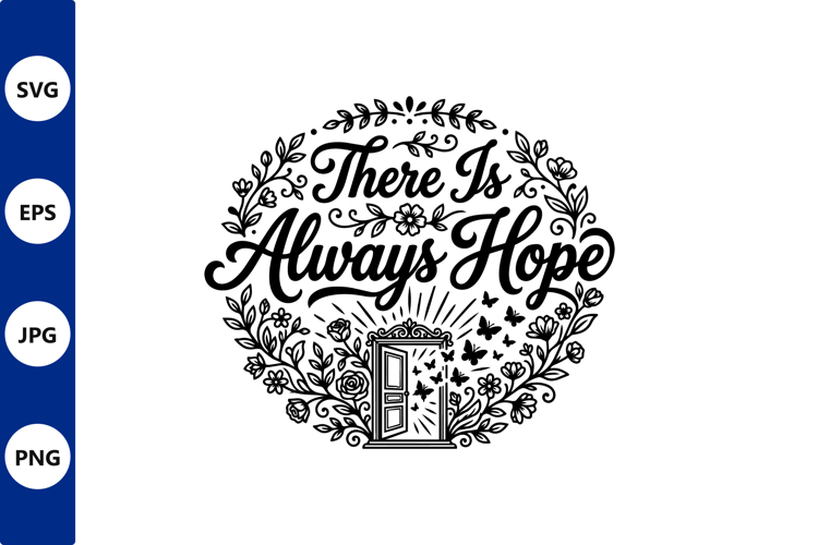 Doorway to hope floral circle