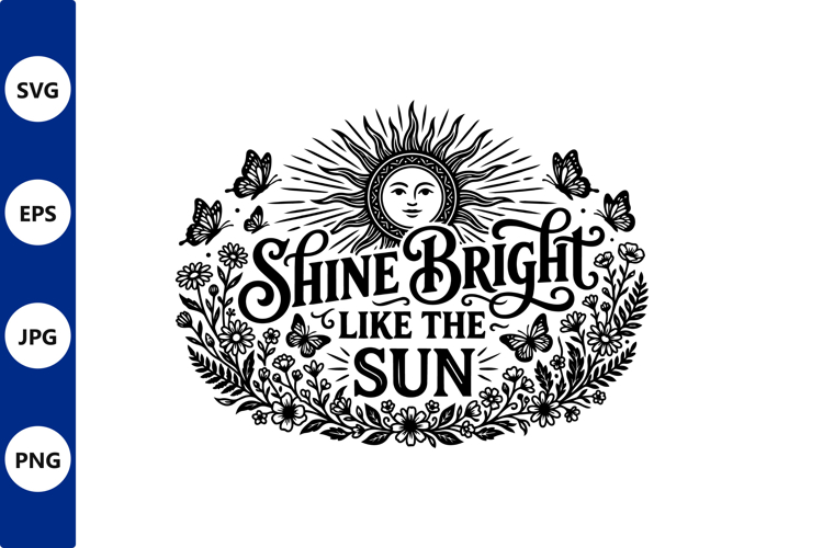 Shine Bright Sun Floral Sunburst