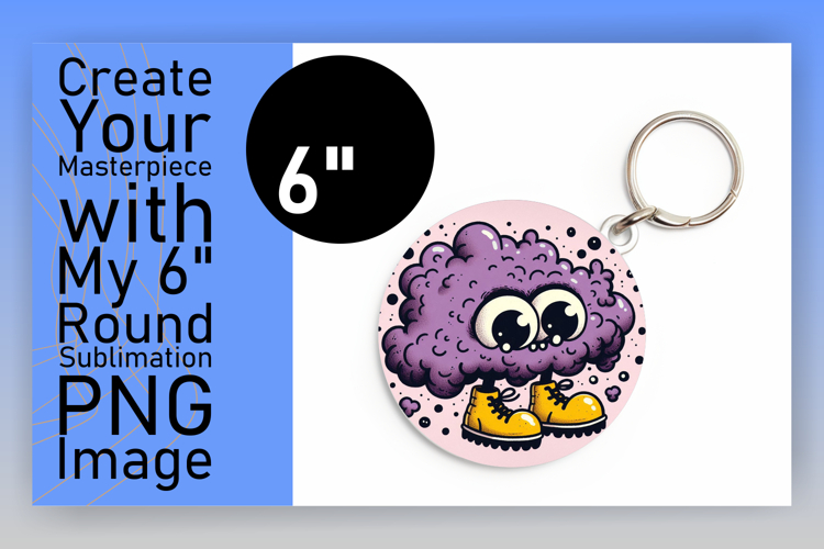 Chic Circle Coaster PNG Design , Monster