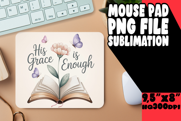 Joyful Mouse Mat Design PNG, Religious