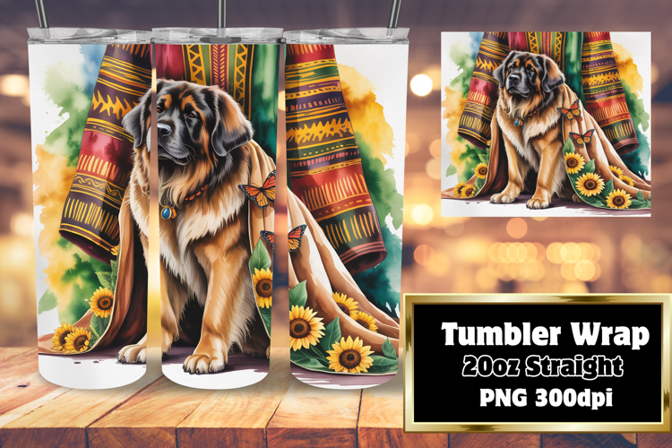 GORGEOUS 20oz Sublimation Template , Cute Dog