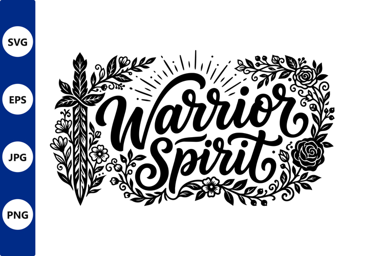 Warrior Spirit Floral Border