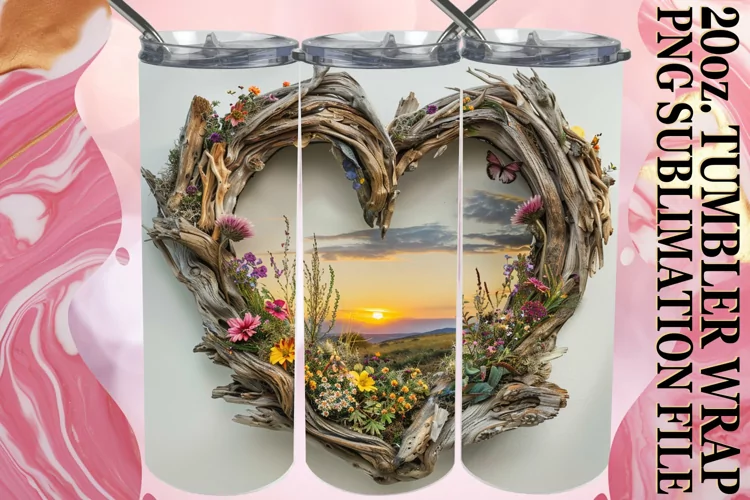 Heartwood Harmony Tumbler Sublimation - 20oz