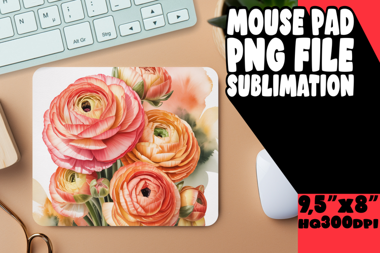 JOYFUL MOUSE MAT PLAYFUL ART, Flowers
