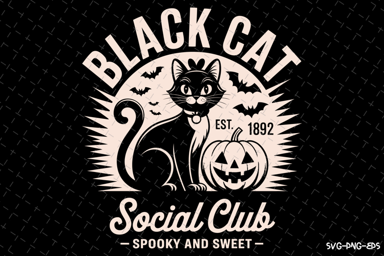 Halloween Black Cat Svg Image 23