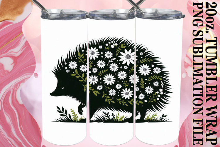 RADIANT SPIRITS 20oz TUMBLER WRAP, Flower Animals