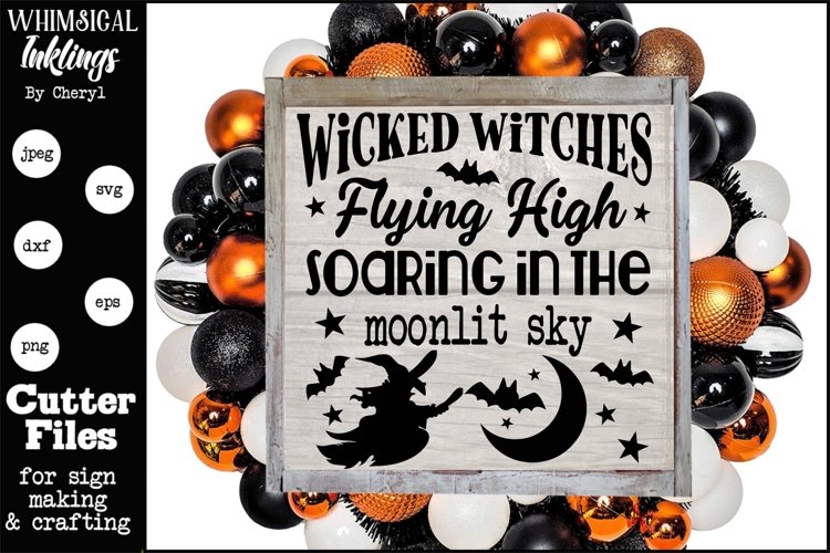 Wicked Witches-Halloween SVG example image 1