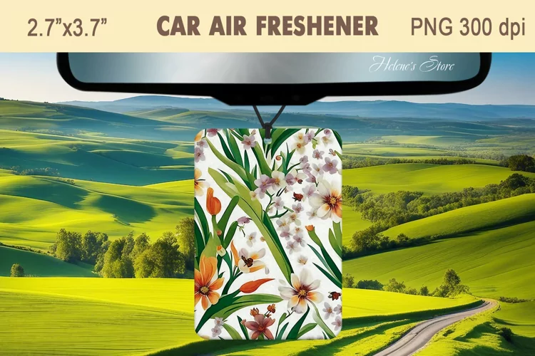 Spring Flowers Air Freshener Car|Car air freshin sublimating