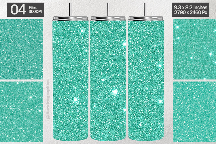 Teal Sparkle Tumbler Wrap| Tumbler Sublimation