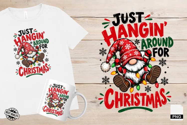 Cute Christmas Gnomes PNG