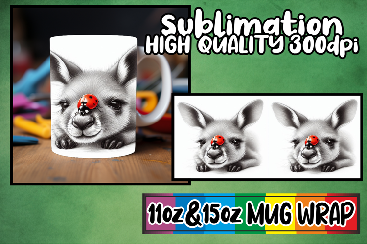 Uplifting days 11oz 15oz sublimation wrap, Cute Animals