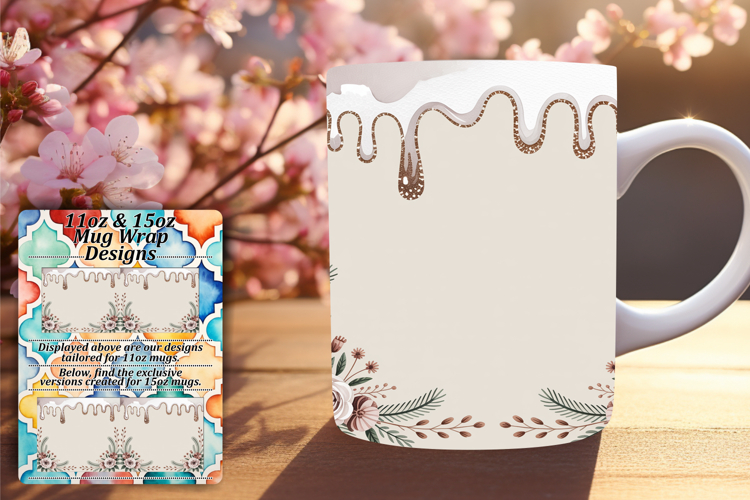 Vivid 11oz Mug Wrap Png Artwork , Christmas