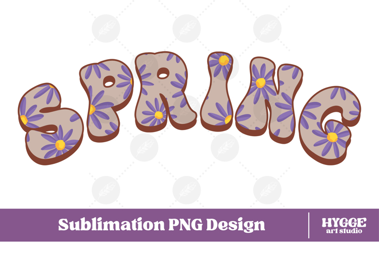 Floral Spring Png Retro Flowers Sublimation Daisy Daisies