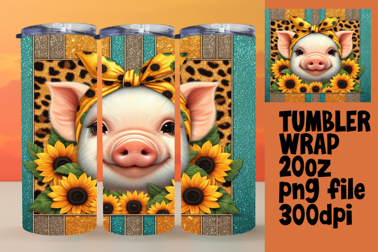 Customizable 20oz Tumbler File , Cute Animals