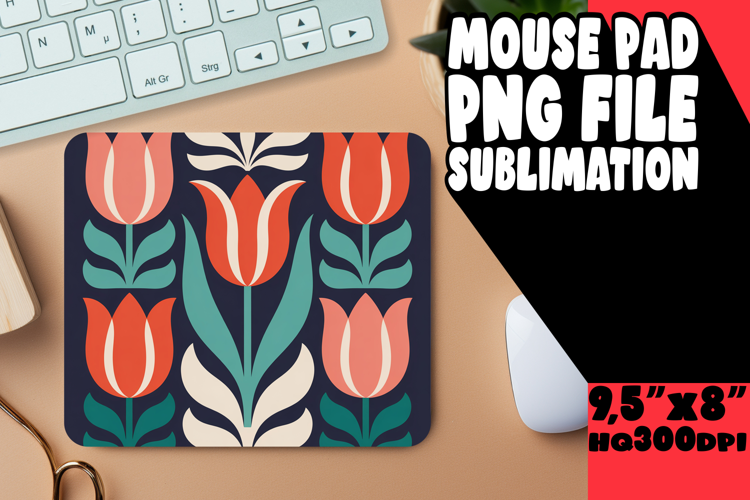 Radiant Desk Pad Sublimation Magic, Flowers