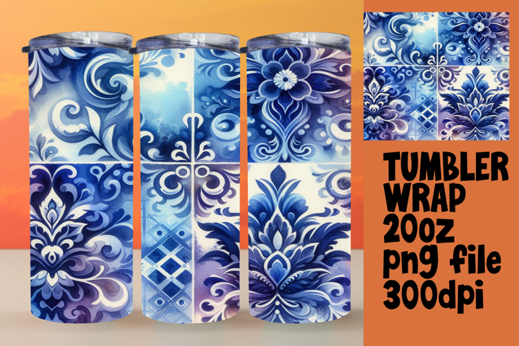 TRENDY 20oz Sublimation Tumbler , Watercolor Patter