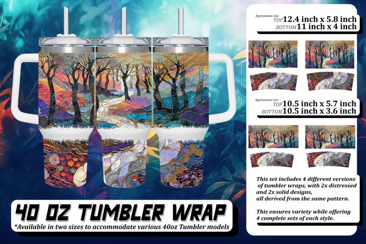 Golden Garden Path Tumbler Wrap Design: Sublimation,40oz