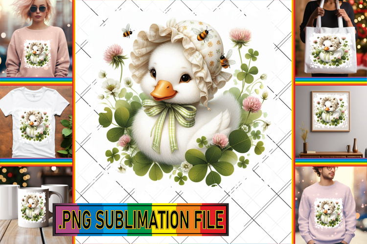 Vibrant TSHIRT Sublimation PNG, Goose