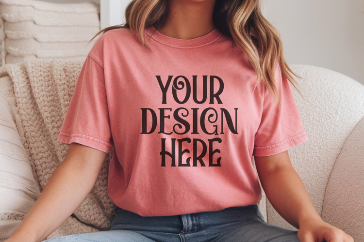 Watermelon Comfort Colors 1717 T-shirt Mockups,1717 Mockups
