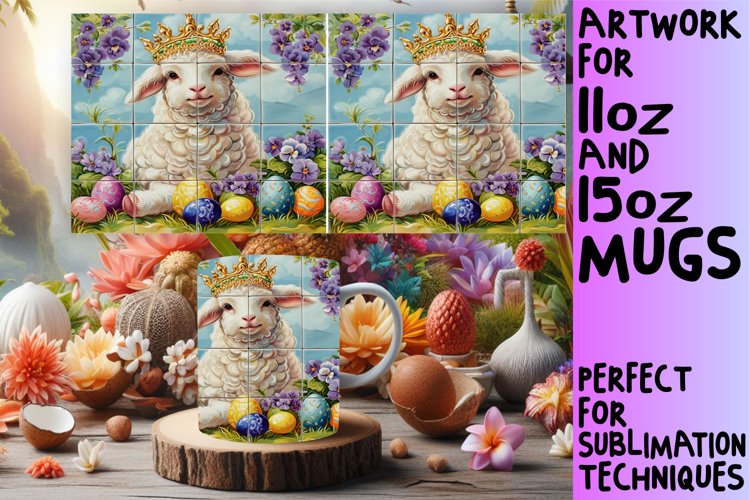 Whimsical 3D Easter Bunny Mug Design 11oz