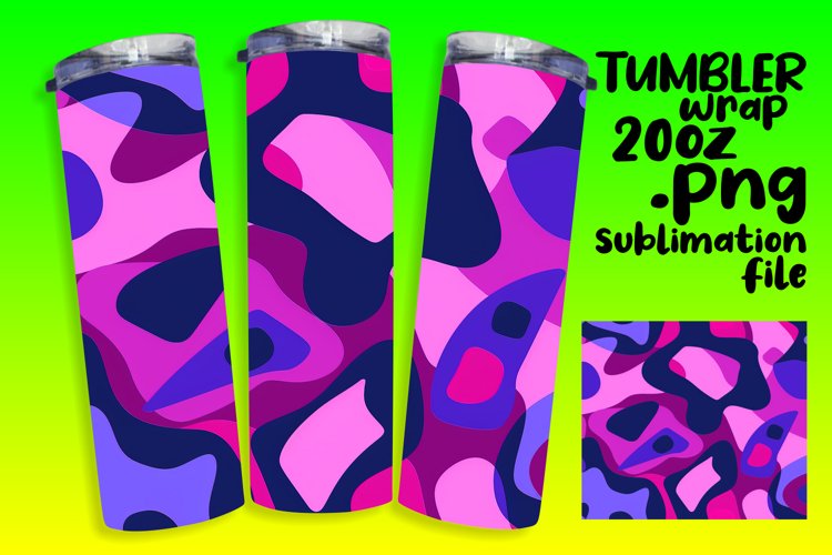 Abstract Neon Spectrum Sublimation Patterns 20oz