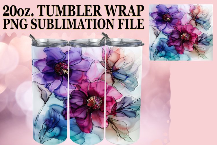 Colorful Springtime Delight Tumbler Wrap, Whimsical Charm