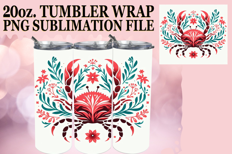 LUMINOUS ADVENTURES 20oz TUMBLER WRAP, Flower Animals