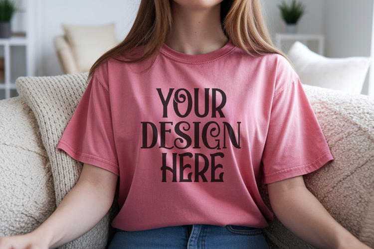 Watermelon Comfort Colors 1717 T-shirt Mockups,1717 Mockups