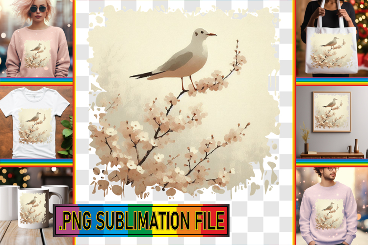Joyful Tote Bag Art Ideas PNG, Birds