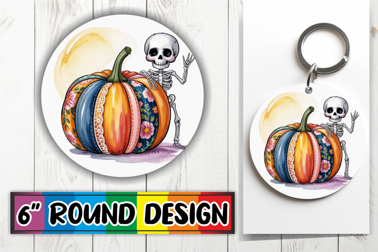 Joyful Circle Designs Sublimation PNG, Pumpkin Watercolor