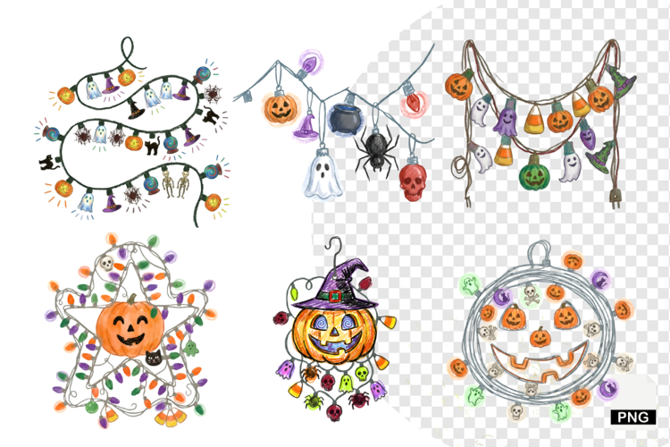 Halloween Lights PNG Clipart