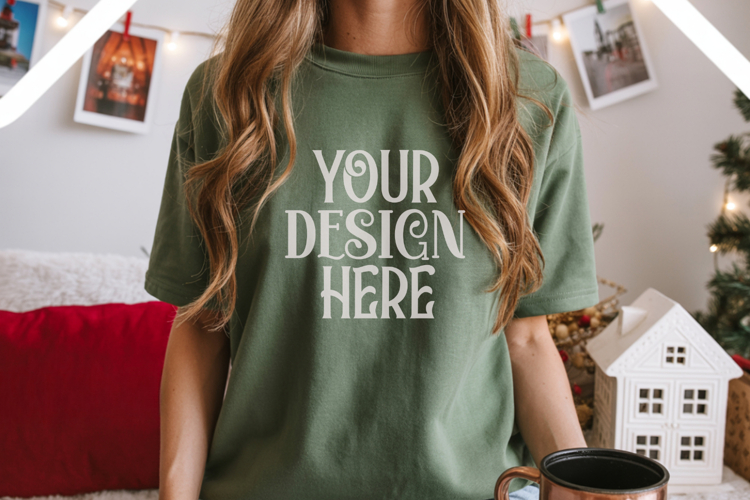 Christmas Gildan 18000 Irish Green Crewneck Sweatshirt Mocku