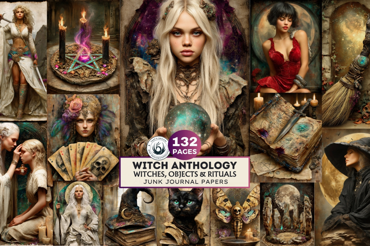 Witch Anthology: Mystical Witches & Rituals Digital Papers