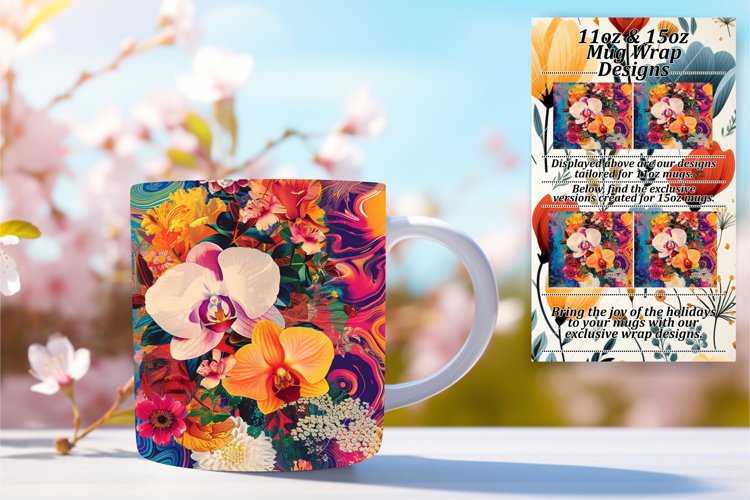 Embroidered Joy Mug Charm 15oz example image 1