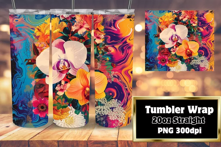 Vibrant Abstract 20oz Tumbler Sleeve