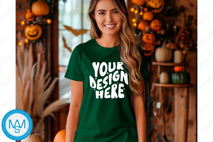 White Tshirt Mockup Image 24