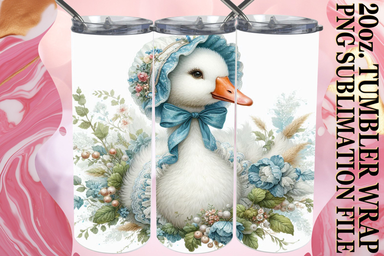 Bright Reflections 20oz tumbler wrap, Goose example image 1
