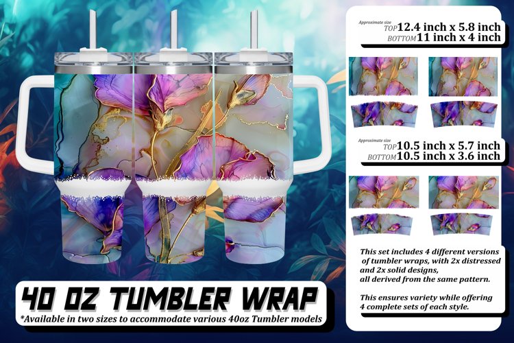 Whimsical Blooms: Watercolor Sublimation Pattern