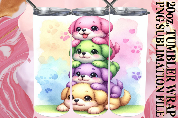 JOYFUL ESCAPES 20oz TUMBLER WRAP, Cute Animals