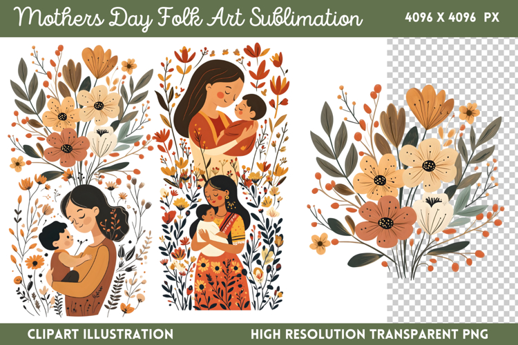Mother's Day Sublimation Designs Image 19