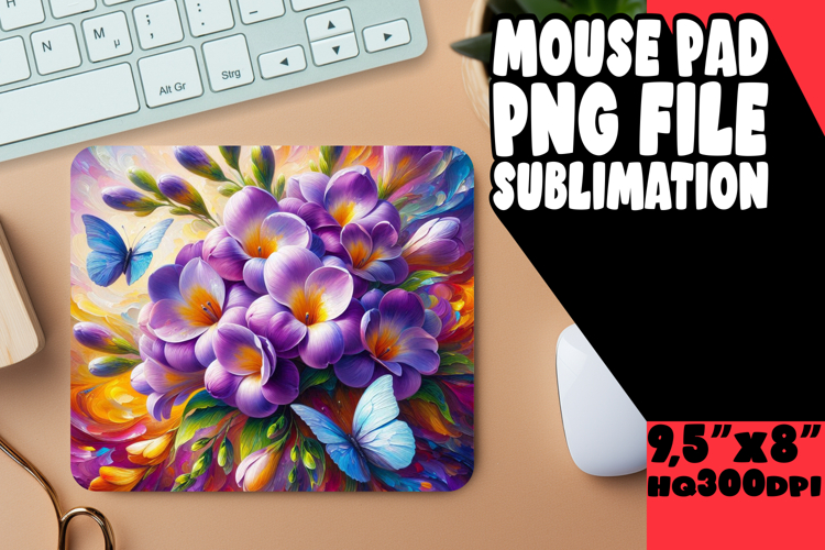 Unique Desk Pad Design Sublimation, Flowers