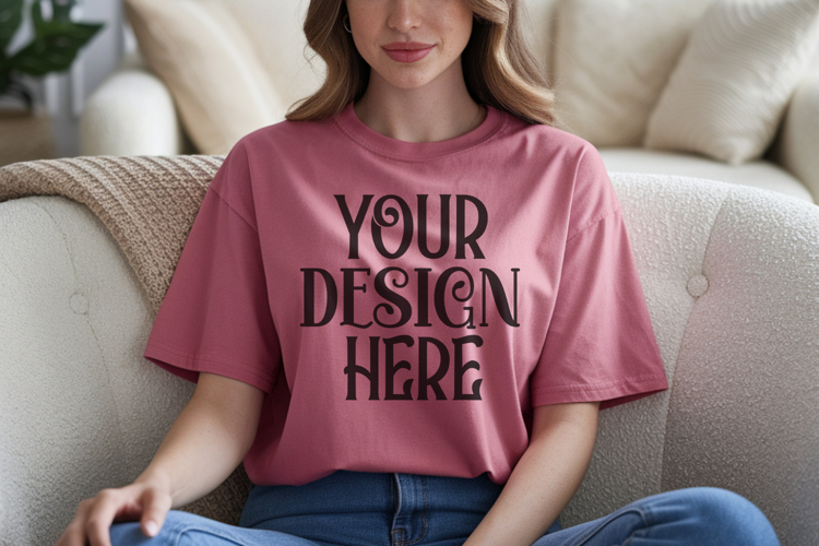 Watermelon Comfort Colors 1717 T-shirt Mockups,1717 Mockups