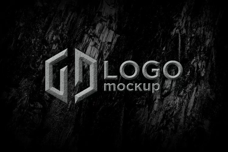 Stone Logo Mockup Template