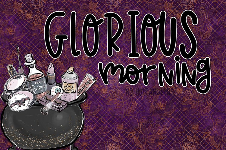 Glorious Morning - A Handwritten Print Font example image 1