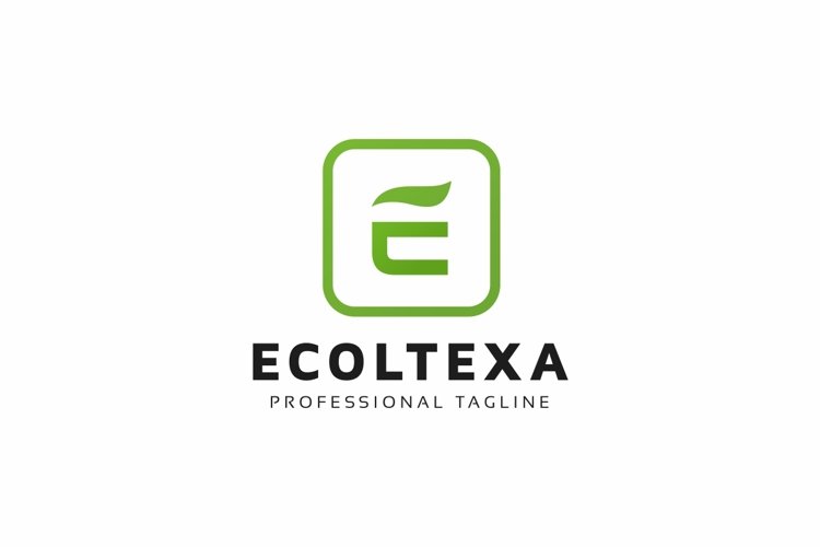 Ecoltexa E Letter Logo example image 1