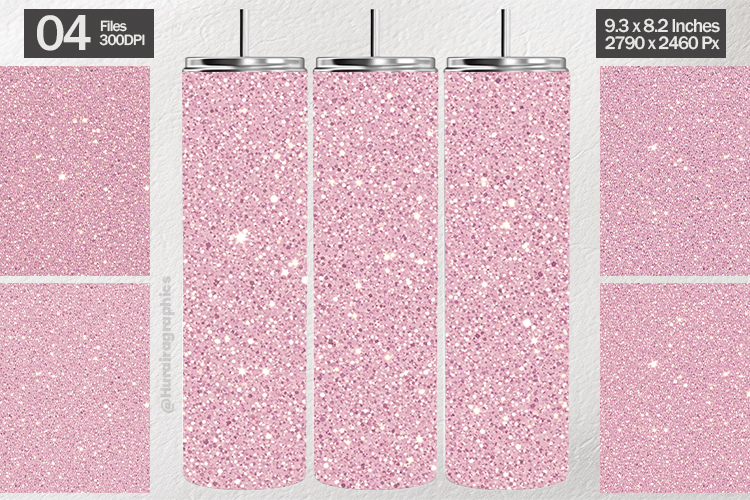 Light Pink Glitter Wrap Wrap| Tumbler Sublimation