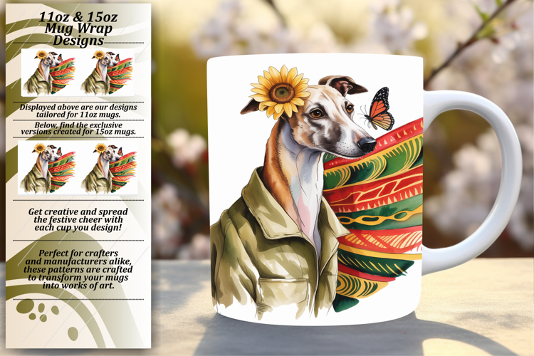 Flawless 11oz Mug Wrap Png Artwork , Cute Dog