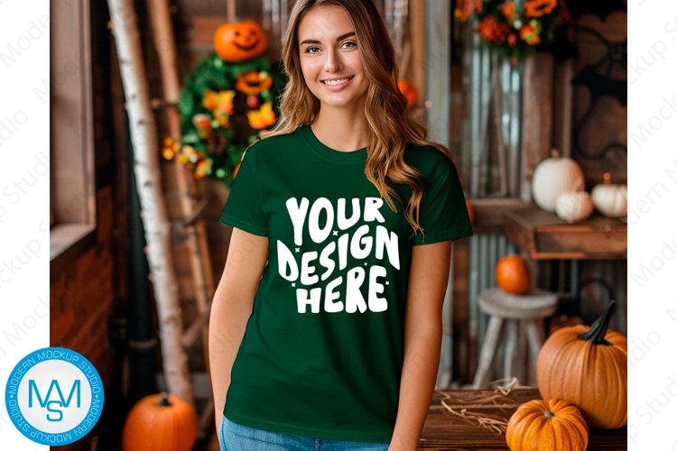 White Tshirt Mockup Image 23